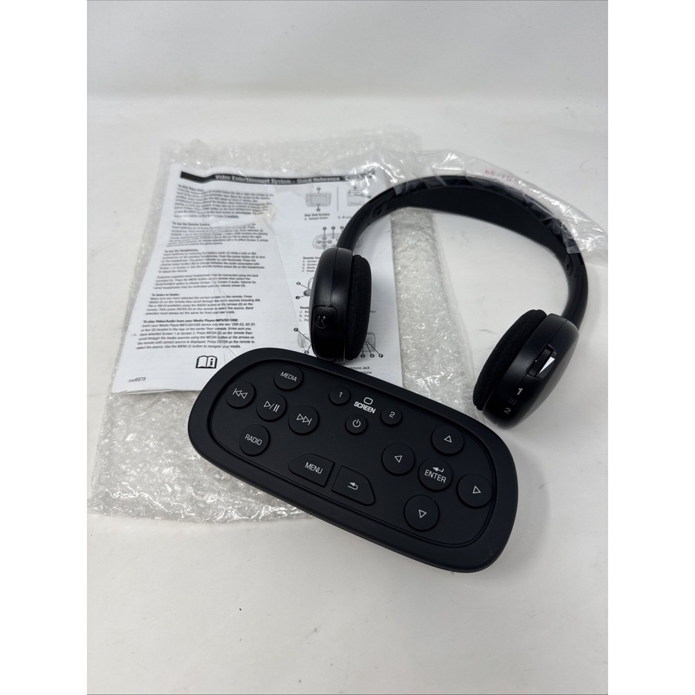 GM DVD Wireless Digital Headphones With Media Radio Remote OEM Part # 23352035